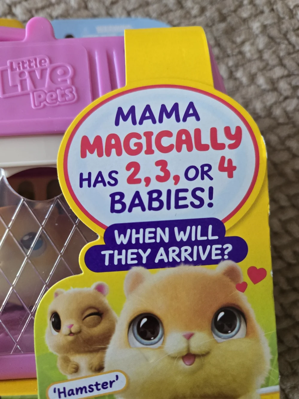 Little Live Pets Mama Surprise Minis Hamster NIB Interactive Toy